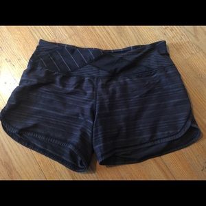 Black and Gray Lululemon shorts